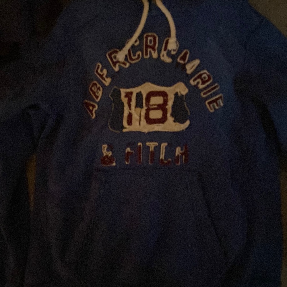 Abercrombie Hoodie, Blue, Size Small (Fits like a Medium)